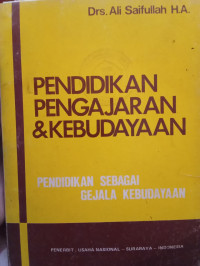 Image of Pendidikan Pengajaran & Kebudayaan