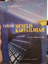 Image of Teknik Menulis Karya Ilmiah